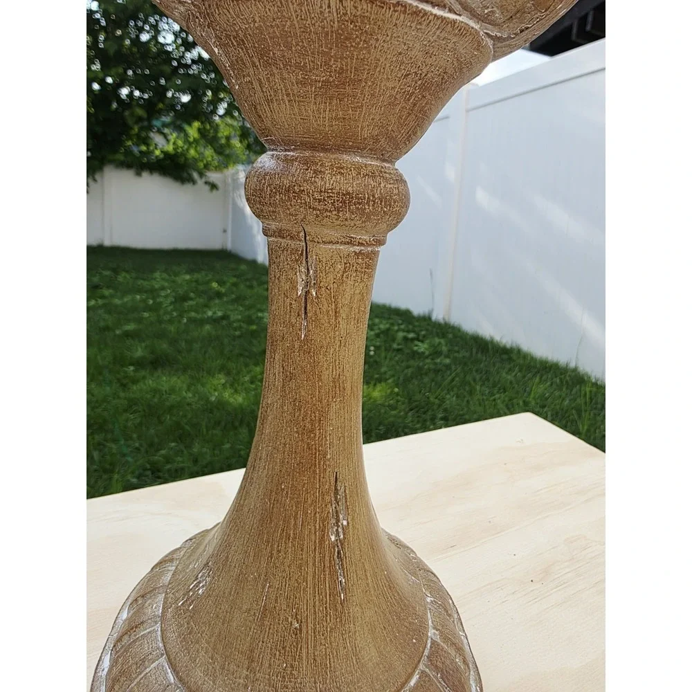 Wooden Finial Decorative Accent Distressed Table Accent Home Decor 14